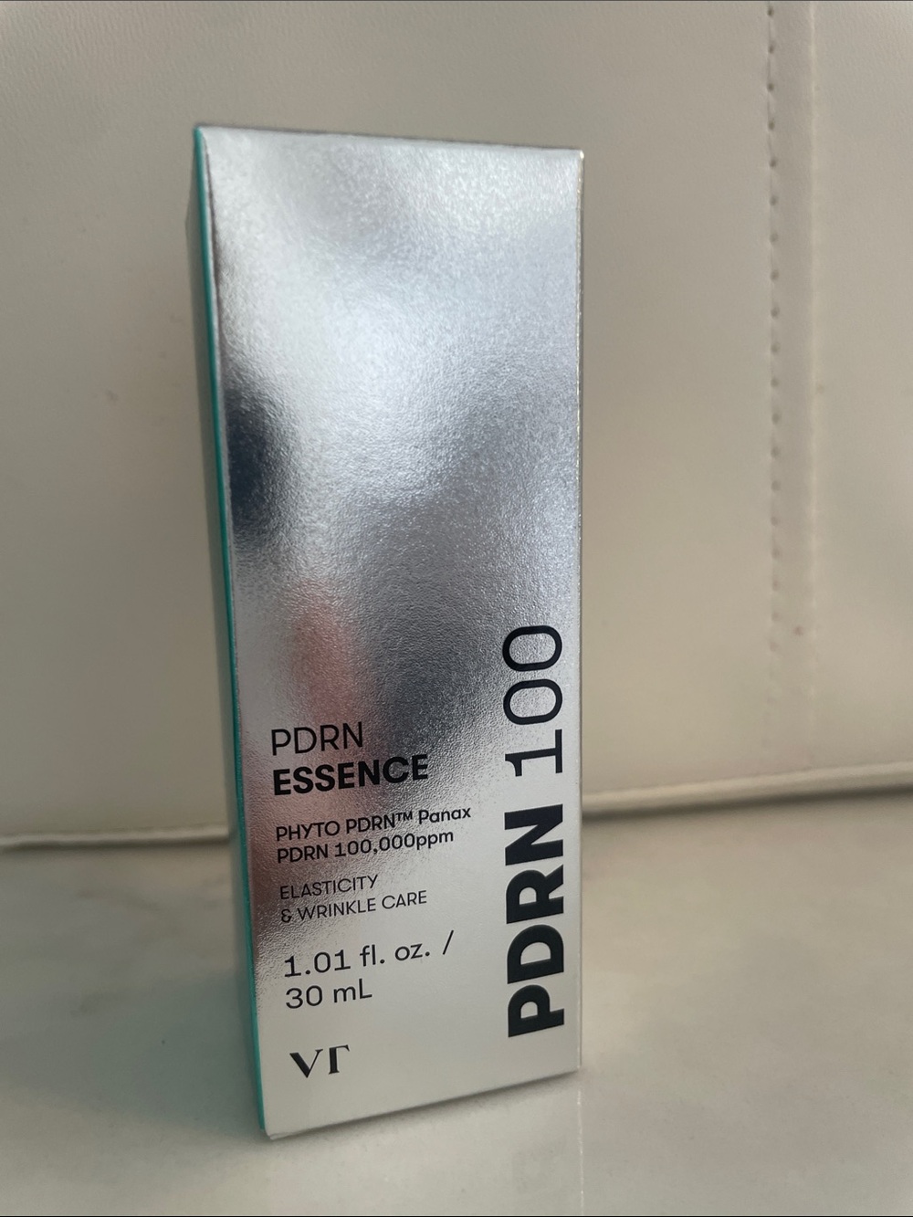 PDRN 100 Essence Serum - Silver & Teal Packaging